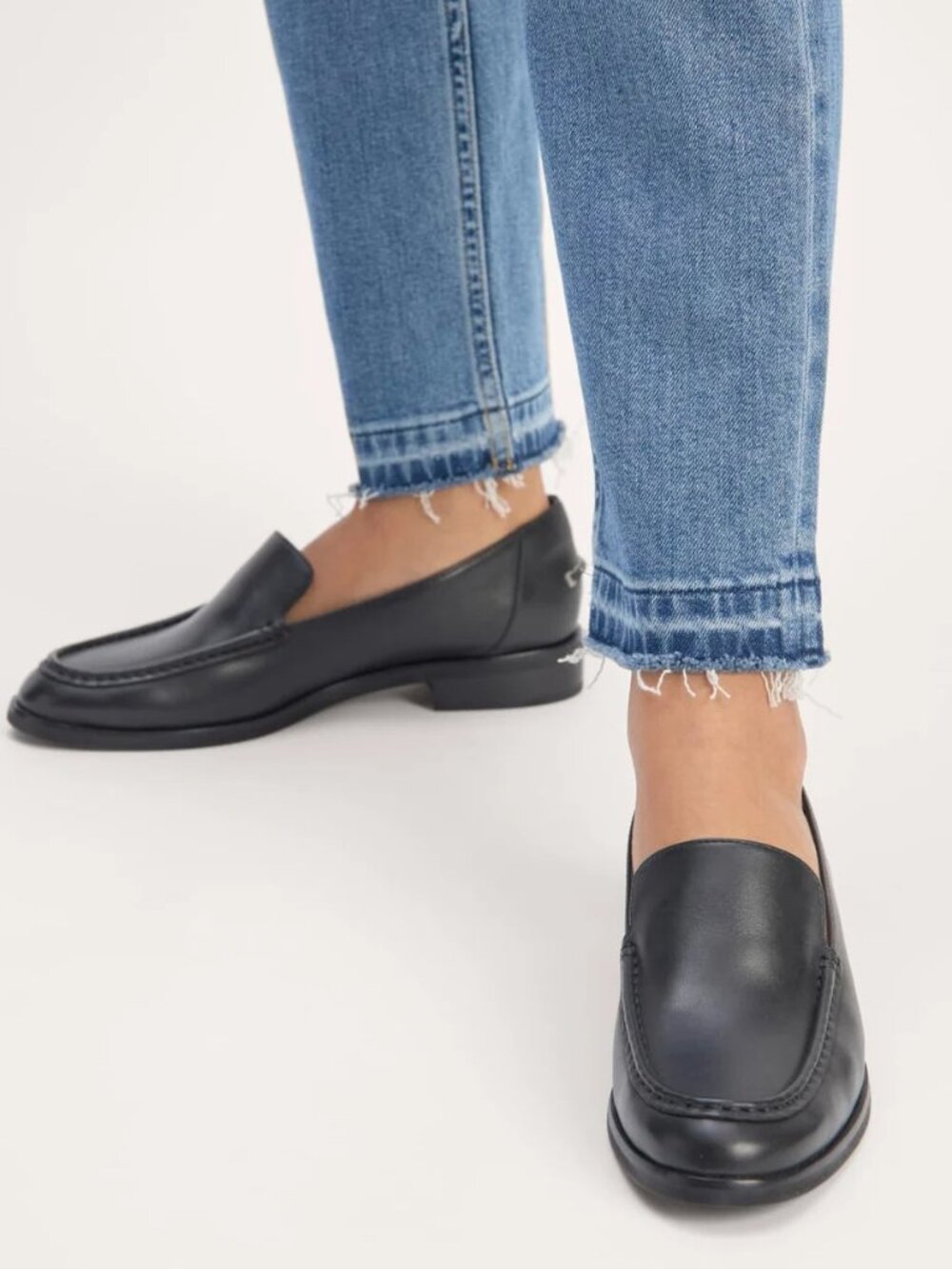 Everlane Modern Loafer Black Leather Size 7 Minimal Classic